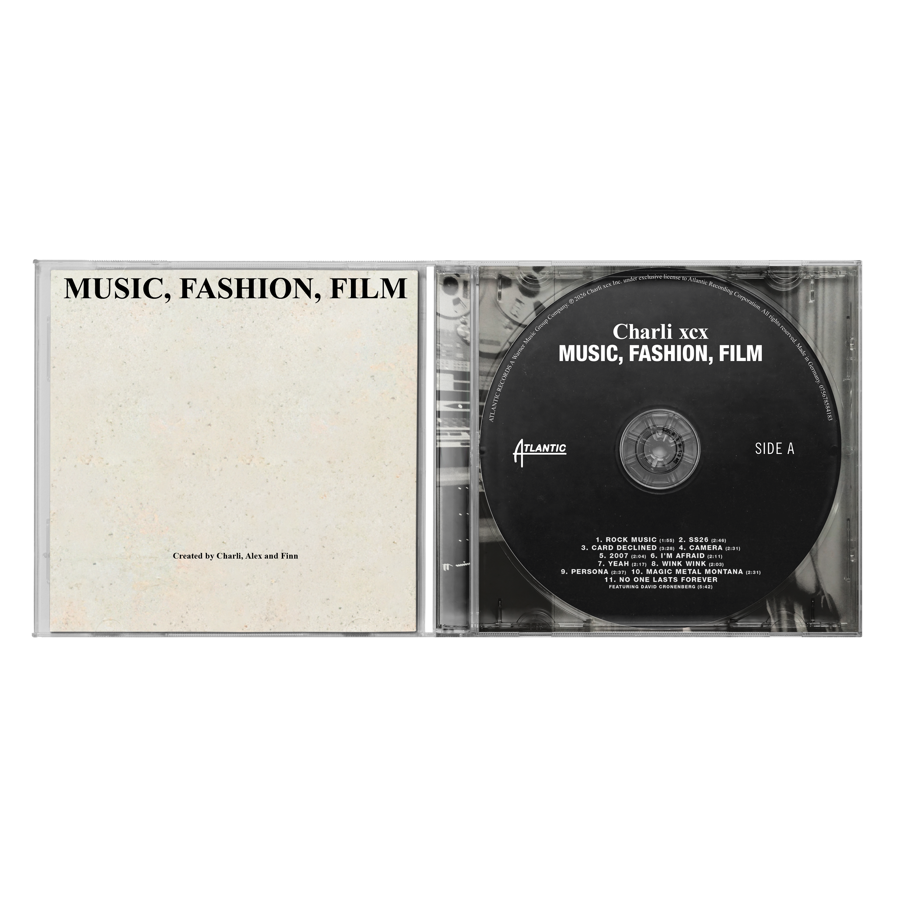 Music, Fashion, Film — Special Edition CD